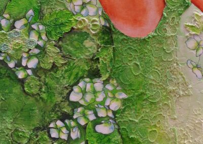 Lisette Overweel, 4 seasons: Summer Queen, Mixed acrylics, 16"x40", $1,000