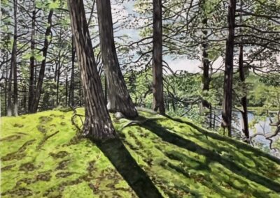 Jim Maciel, The Hill, Watercolor, 24"x30",$250