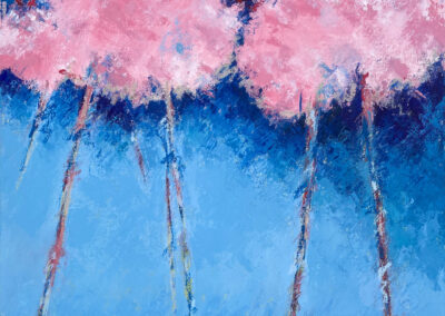 Rose Marie James, Pink Morning, Oil on canvas, 30"x24", $1,080