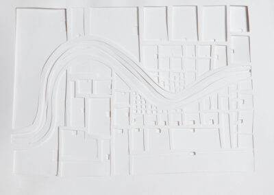 Luis Fonseca, 30.000 Feet, Cut Watercolor paper, 14"x18", $225