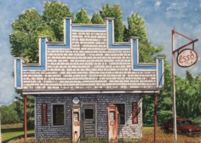 Jim Maciel, ESSO, Watercolor, 24"x30", $250
