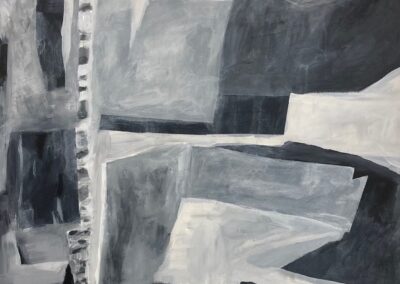 Mitchell Visoky, Formations I, Acrylic on paper, 34"x26", $1,600